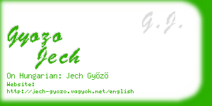 gyozo jech business card